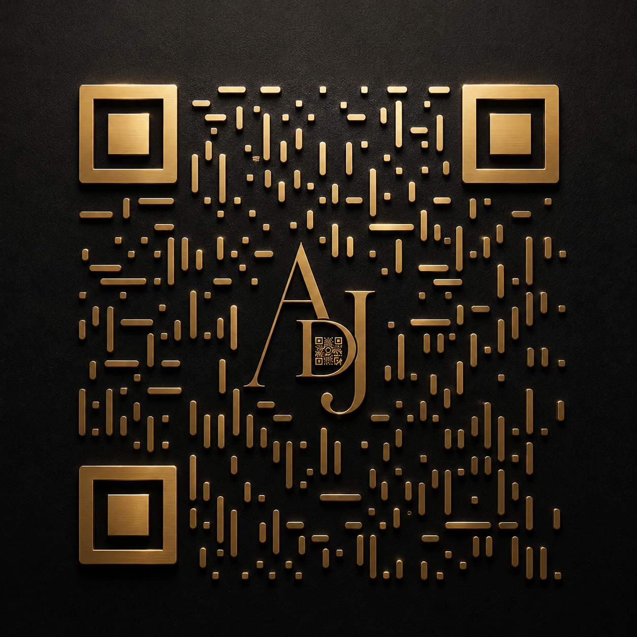 Signature Art Digital Journey gold QR code